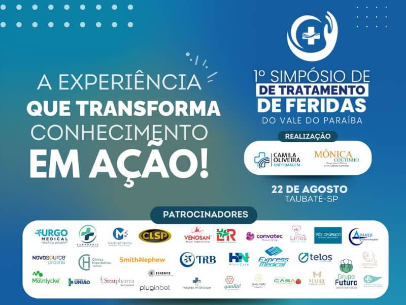 Banner do 1º Simpósio de Tratamento de Feridas